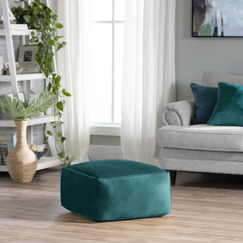 Velvet upholstered ottoman hotsell